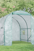 New 8 Ft Walk - In Tunnel Greenhouse Garden with Steel Frame – 552021 - with | Sold by Uncle Wiener's Wholesale