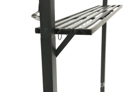 New 8 ft x 5 ft Grill Gazebo BBQ Canopy with LED Lights & Side Shelves | SKU: S1248 - with | Sold by Uncle Wiener's Wholesale