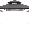 New 8 ft x 5 ft Grill Gazebo BBQ Canopy with LED Lights & Side Shelves | SKU: S1248 - with | Sold by Uncle Wiener's Wholesale