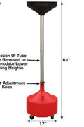New 8 - Gallon Portable Waste Oil Drain – Mobile Oil Drain Tank for Auto Shops & Garages S1096 - with | Sold by Uncle Wiener's Wholesale