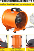 8-inch high velocity ventilation blower with flexible PVC duct
Industrial orange exhaust fan with 2800 RPM motor
Portable ducted ventilation fan for workshops and tunnels
2295 CFM heavy-duty blower with steel housing
