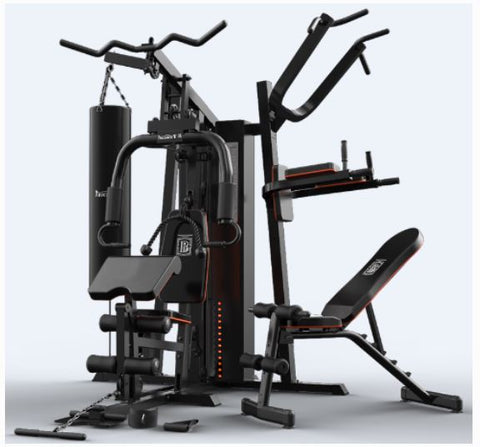 New 8 - in - 1 Combination Weight Lifting & Workout Exercise Machine – Full Body Gym Station 523650 - with | Sold by Uncle Wiener's Wholesale