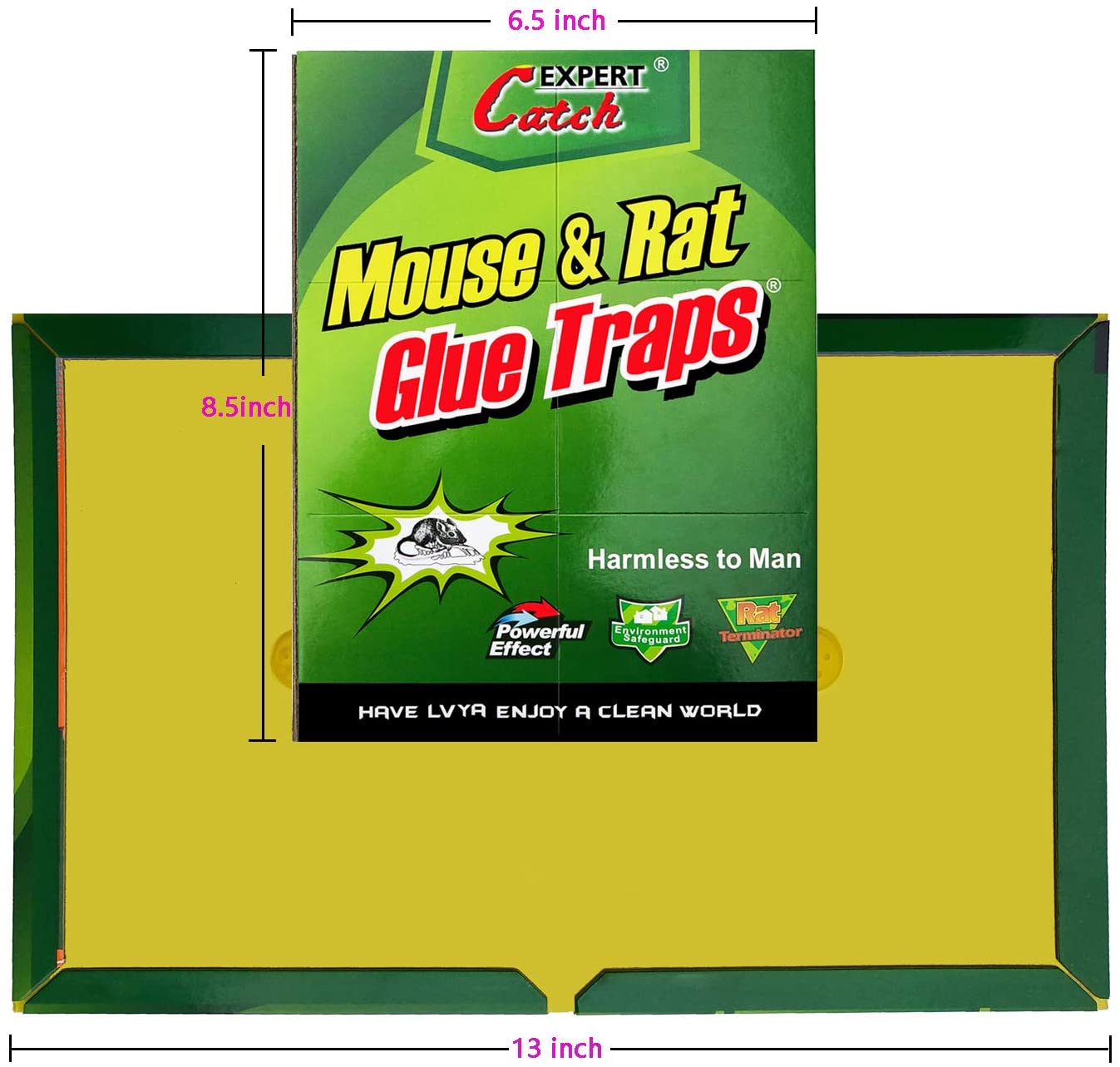 NEW 8 Pack Hovex Large Size Glue Trap Mouse & Rat 672367 - with | Sold by Uncle Wiener's Wholesale