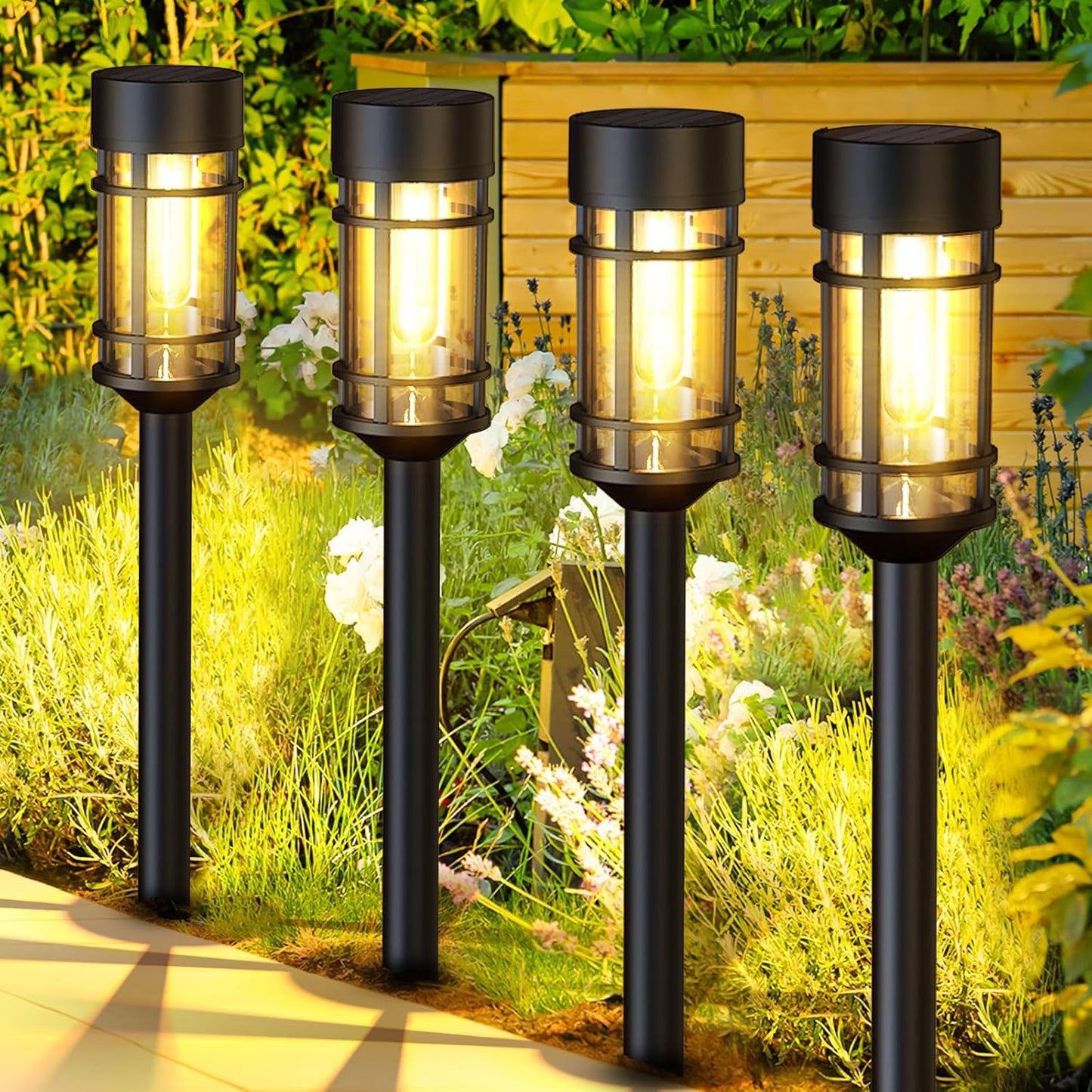 New 8 Pack Solar Pathway LED Lights – Outdoor Garden Yard Lighting 1021347 - with | Sold by Uncle Wiener's Wholesale