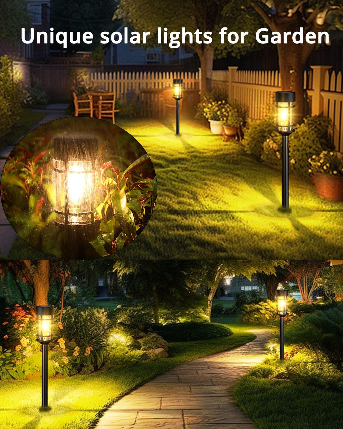 New 8 Pack Solar Pathway LED Lights – Outdoor Garden Yard Lighting 1021347 - with | Sold by Uncle Wiener's Wholesale
