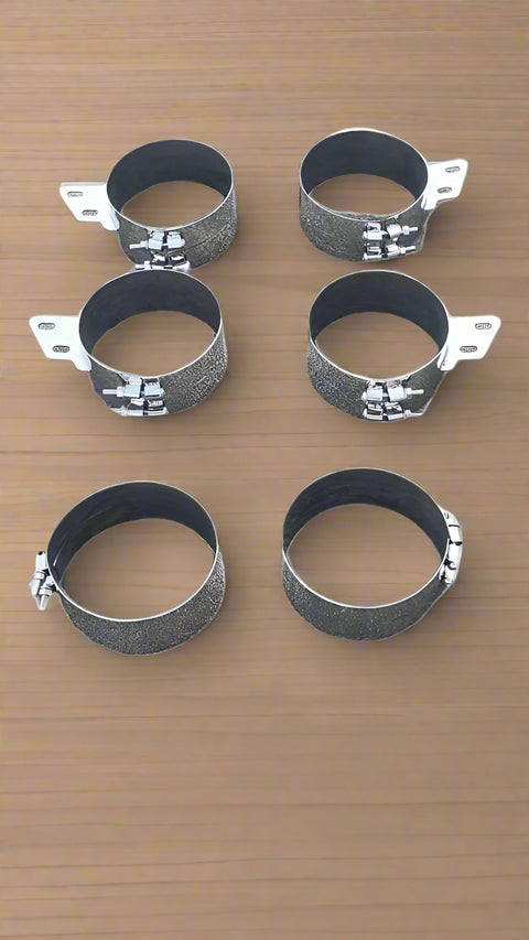 "8 inch chrome miter cut exhaust stacks for Peterbilt 379"
"Complete chrome stack kit for Peterbilt 378"
"8x10 exhaust stack with cab brackets and elbows"
"Truck chrome exhaust system with T-pipe and brackets"