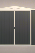 “8x11 ft black galvanized metal garden shed with double doors”

“Reinforced roof outdoor shed for backyard use”

“Spacious interior of 8x11 metal garage storage shed”

“Weatherproof steel shed for garden and equipment storage”