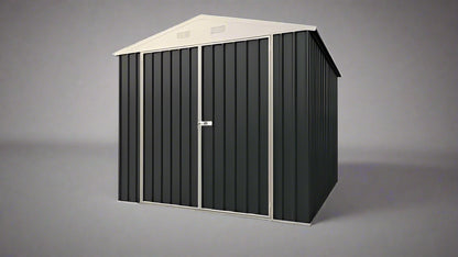 “8x11 ft black galvanized metal garden shed with double doors”

“Reinforced roof outdoor shed for backyard use”

“Spacious interior of 8x11 metal garage storage shed”

“Weatherproof steel shed for garden and equipment storage”
