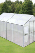 8x13 walk-in PVC greenhouse with metal frame
Greenhouse with dual doors and mesh vents
Side view of 8x26 heavy-duty greenhouse
Gardening shelter for vegetables and herbs