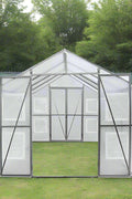 8x13 walk-in PVC greenhouse with metal frame
Greenhouse with dual doors and mesh vents
Side view of 8x26 heavy-duty greenhouse
Gardening shelter for vegetables and herbs