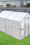 8x13 walk-in PVC greenhouse with metal frame
Greenhouse with dual doors and mesh vents
Side view of 8x26 heavy-duty greenhouse
Gardening shelter for vegetables and herbs