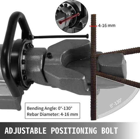 New 800W Handheld Electric Rebar Bender CRB16 – 5/8" Capacity, 0 - 130° Adjustable, Pure Copper Motor, Portable - with | Sold by Uncle Wiener's Wholesale