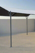 8.2 x 14.7 ft PVC Carport Canopy Shelter – Heavy-Duty Outdoor Gray Cover