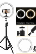 New 82" Portable LED Selfie Ring Light with Tripod & Phone Holder – USB Powered | SKU: CL19 - with | Sold by Uncle Wiener's Wholesale