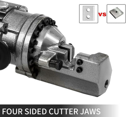 850W electric rebar cutter with carry case
Hydraulic steel cutting tool for construction
Heavy-duty rebar cutter for 4–16mm steel rods