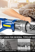 850W electric rebar cutter with carry case
Hydraulic steel cutting tool for construction
Heavy-duty rebar cutter for 4–16mm steel rods