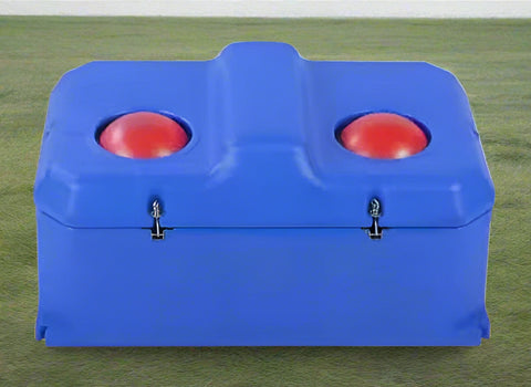 85L insulated heated livestock water tank with red caps
Winter-ready blue heated water tank with controller
Smart controller for livestock water heating system
Durable animal water tank for freezing temperatures