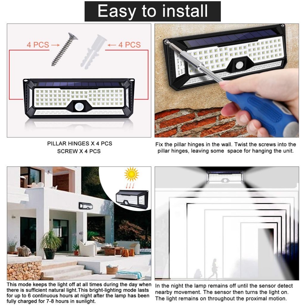 New 86 LED & 136 Side Shooter LED Solar Motion Sensor Lights – Outdoor Waterproof Security Lighting - with 86 WATT SIDE SHOOTER LED SOLAR MOTION LIGHTS | Sold by Uncle Wiener's Wholesale