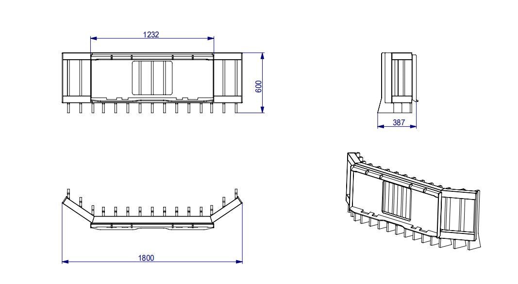 87 Inch Skid Steer Push Rake with Side Wings
Heavy-Duty Skid Steer Rake Blade for Land Clearing
Spaced Tine Rake Blade Attachment
Skid Steer Rake Blade Side View
Front View of Brush Rake Blade Attachment