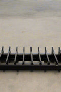 87 Inch Skid Steer Push Rake with Side Wings
Heavy-Duty Skid Steer Rake Blade for Land Clearing
Spaced Tine Rake Blade Attachment
Skid Steer Rake Blade Side View
Front View of Brush Rake Blade Attachment