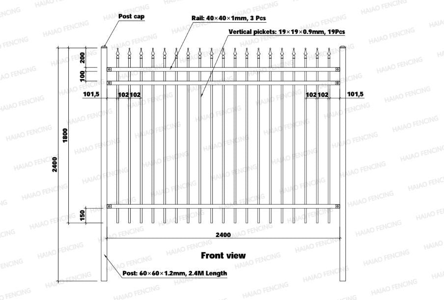 NEW 88 FT Bi - Parting Ornamental Wrought Iron Gate & Fence Panel Kit 5120610 - with | Sold by Uncle Wiener's Wholesale