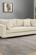 89.5” Square Arm Couch – Modern Living Room Setup
3-Seater Sofa with Toss Pillows – Front View
Upholstered Contemporary Sofa – Side Angle
Soft Plush Back Cushions – Detail Close-Up
Modern Beige Fabric Sofa – Apartment Living Room
