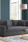89.5” Square Arm Couch – Modern Living Room Setup
3-Seater Sofa with Toss Pillows – Front View
Upholstered Contemporary Sofa – Side Angle
Soft Plush Back Cushions – Detail Close-Up
Modern Beige Fabric Sofa – Apartment Living Room