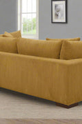89.5” Square Arm Couch – Modern Living Room Setup
3-Seater Sofa with Toss Pillows – Front View
Upholstered Contemporary Sofa – Side Angle
Soft Plush Back Cushions – Detail Close-Up
Modern Beige Fabric Sofa – Apartment Living Room