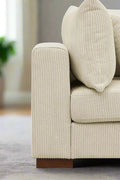89.5” Square Arm Couch – Modern Living Room Setup
3-Seater Sofa with Toss Pillows – Front View
Upholstered Contemporary Sofa – Side Angle
Soft Plush Back Cushions – Detail Close-Up
Modern Beige Fabric Sofa – Apartment Living Room