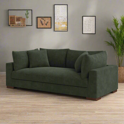 89.5” Square Arm Couch – Modern Living Room Setup
3-Seater Sofa with Toss Pillows – Front View
Upholstered Contemporary Sofa – Side Angle
Soft Plush Back Cushions – Detail Close-Up
Modern Beige Fabric Sofa – Apartment Living Room