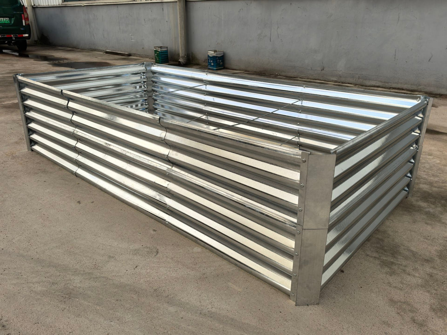 New 8FT x 4FT x 2FT Raised Metal Garden Bed – Large Outdoor Planter Box for Vegetables & Flowers 625544 - with | Sold by Uncle Wiener's Wholesale