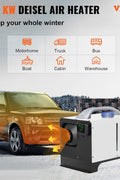 New 8KW Diesel Air Heater 12V with LCD & Remote – Compact All - in - One Heater Unit AH08121S - with | Sold by Uncle Wiener's Wholesale