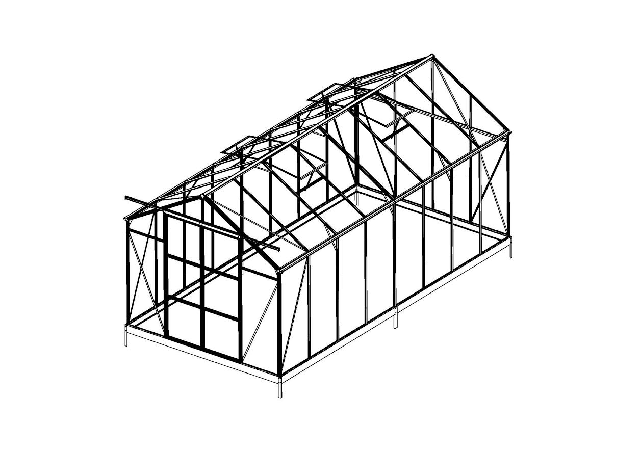 All-Weather Polycarbonate Greenhouse – 8x6, 8x10, 8x16 FT Outdoor Aluminum Frame Greenhouse with Sliding Doors and Roof Vents