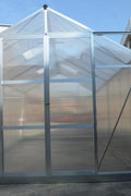 All-Weather Polycarbonate Greenhouse – 8x6, 8x10, 8x16 FT Outdoor Aluminum Frame Greenhouse with Sliding Doors and Roof Vents