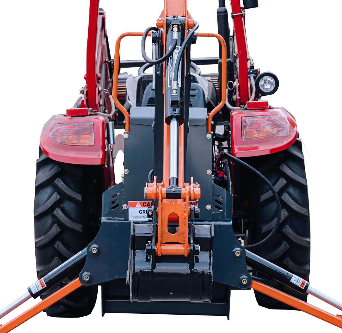 9 FT 3-Point Hitch Backhoe Attachment with Hydraulic Thumb for Tractors – Model 223415