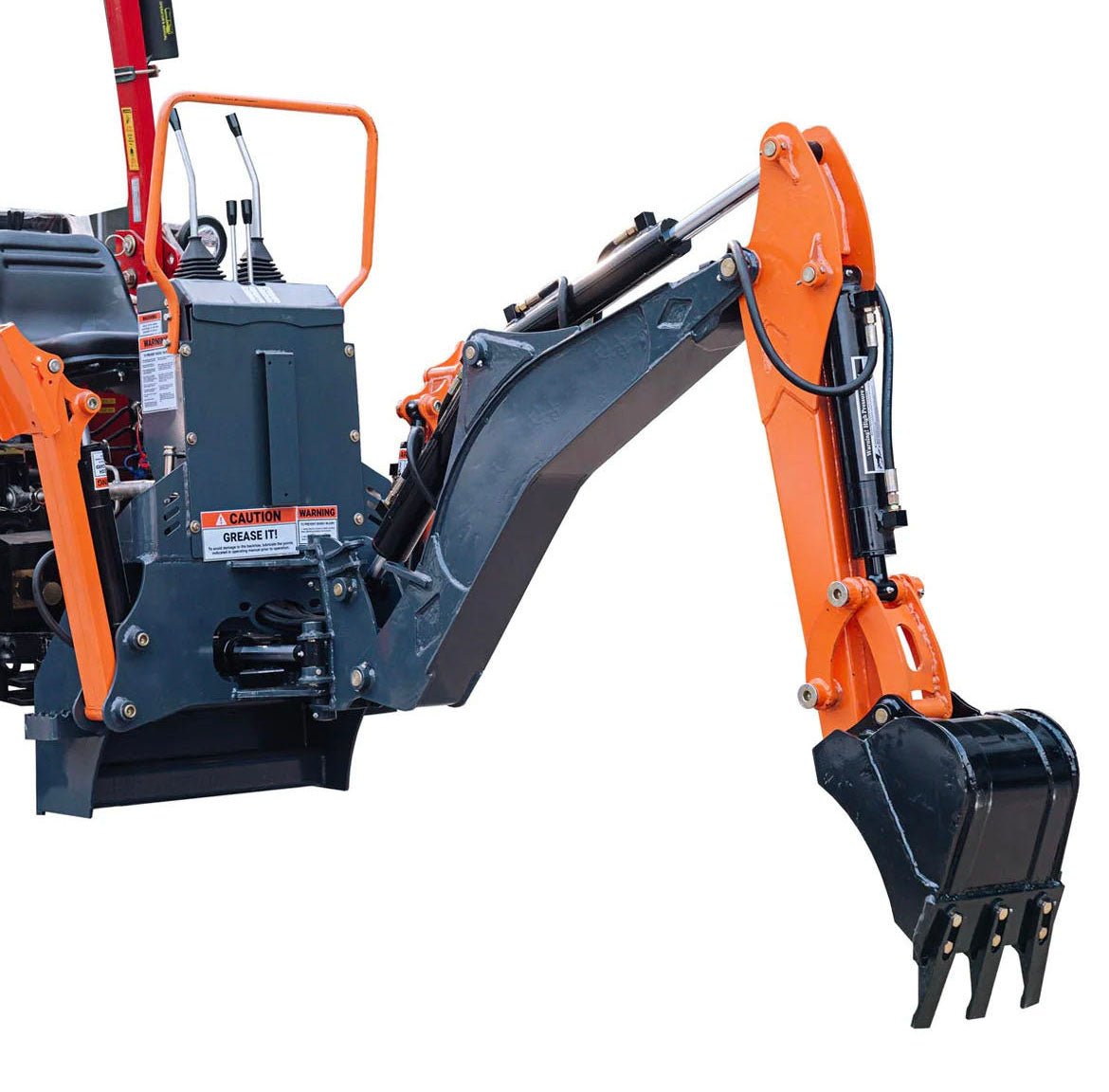 9 FT 3-Point Hitch Backhoe Attachment with Hydraulic Thumb for Tractors – Model 223415