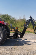9 FT 3-Point Hitch Backhoe Attachment with Hydraulic Thumb for Tractors – Model 223415