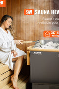 9kW Electric Sauna Heater wall-mounted design with external controller
High-efficiency sauna heater for 220V with stainless steel elements
Digital external controller for sauna temperature and timer settings
Wall-mounted sauna heating system installed in home spa
Compact electric sauna heater with 9kW power output and heat-resistant housing