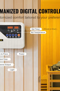 9kW Electric Sauna Heater wall-mounted design with external controller
High-efficiency sauna heater for 220V with stainless steel elements
Digital external controller for sauna temperature and timer settings
Wall-mounted sauna heating system installed in home spa
Compact electric sauna heater with 9kW power output and heat-resistant housing