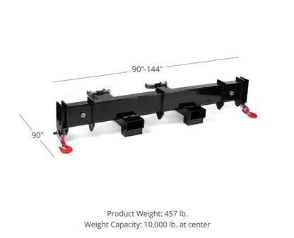 90″ 12 FT ADJUSTABLE FORKLIFT SPREADER BEAM - with | Sold by Uncle Wiener's Wholesale