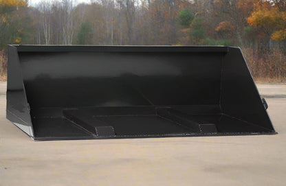 92 Inch Fork-Mounted Telehandler Bucket – Side Angle
Heavy-Duty Skid Steer Bucket with Fork Attachment
Rear View of Fork Slot Mount Bucket Attachment
Top View of 92" Skid Steer Bucket for Debris
Wide Angle Fork Bucket on Construction Site