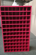 Steel bolt bin cabinet with 96 compartments – black

Red bolt organizer cabinet – front view

Side-by-side metal bin cabinets for hardware storage

Open hardware parts bins mounted on workshop wall

Heavy-duty steel bin rack for bolts and fasteners