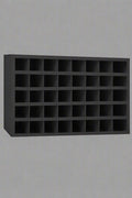 Steel bolt bin cabinet with 96 compartments – black

Red bolt organizer cabinet – front view

Side-by-side metal bin cabinets for hardware storage

Open hardware parts bins mounted on workshop wall

Heavy-duty steel bin rack for bolts and fasteners