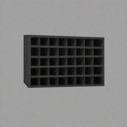 Steel bolt bin cabinet with 96 compartments – black

Red bolt organizer cabinet – front view

Side-by-side metal bin cabinets for hardware storage

Open hardware parts bins mounted on workshop wall

Heavy-duty steel bin rack for bolts and fasteners