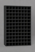 Steel bolt bin cabinet with 96 compartments – black

Red bolt organizer cabinet – front view

Side-by-side metal bin cabinets for hardware storage

Open hardware parts bins mounted on workshop wall

Heavy-duty steel bin rack for bolts and fasteners