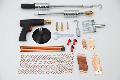 New 98 - Piece Auto Body Dent Repair Tool & Accessory Set – Paintless Dent Removal Kit for Car Panel & Surface Repairs 152395 - with | Sold by Uncle Wiener's Wholesale