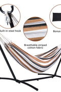 New 9FT Double Camping Hammock with Heavy - Duty Steel Stand – Portable Indoor/Outdoor Use AMOHM3 - with | Sold by Uncle Wiener's Wholesale