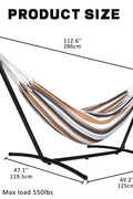 New 9FT Double Camping Hammock with Heavy - Duty Steel Stand – Portable Indoor/Outdoor Use AMOHM3 - with | Sold by Uncle Wiener's Wholesale