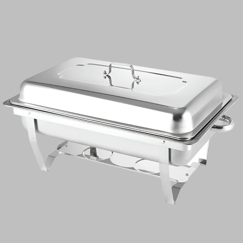 9L Stainless Steel Chafing Dish Set for Catering and Events – Complete Buffet Chafer with Lid and Fuel Holders