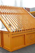 Full view of 9x12 FT Grizzly Rock Screen Separator

Side profile showing adjustable bar spacing

Close-up of steel tubing and support structure

Assembled Grizzly rock separator in construction site

Top view of deck bar spacing system